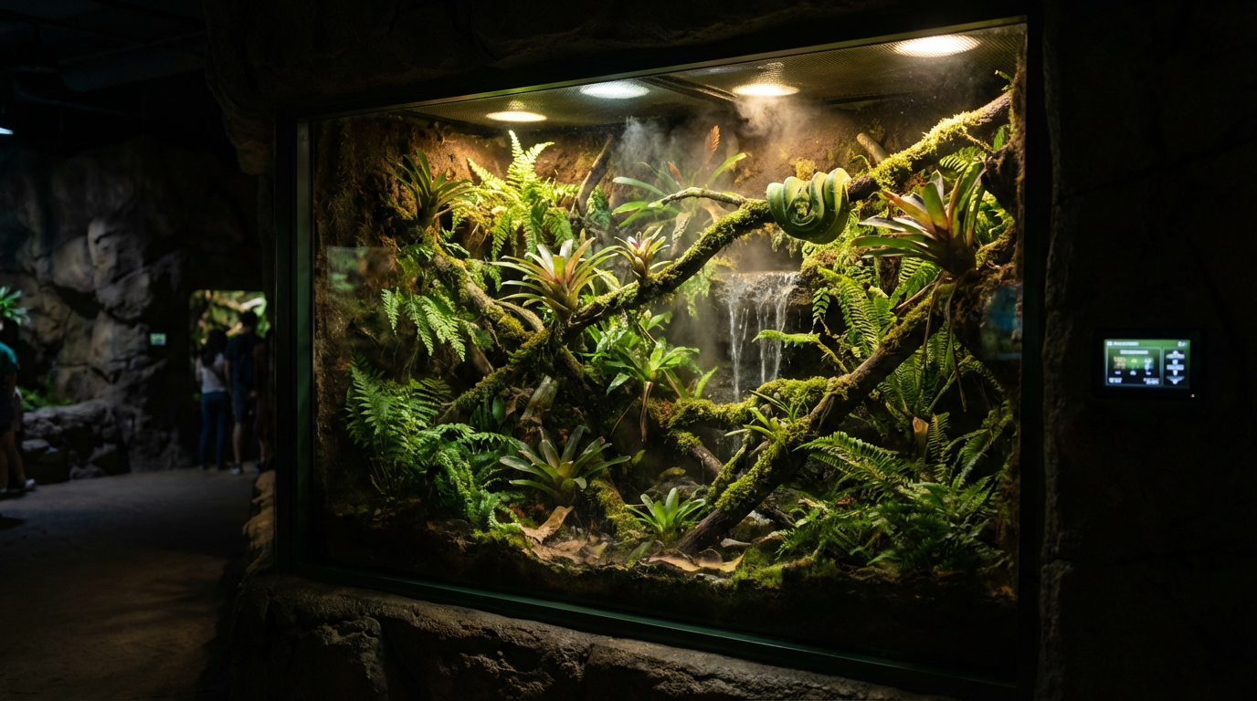 Éclairage des grands reptiles : Le cas du Komodo