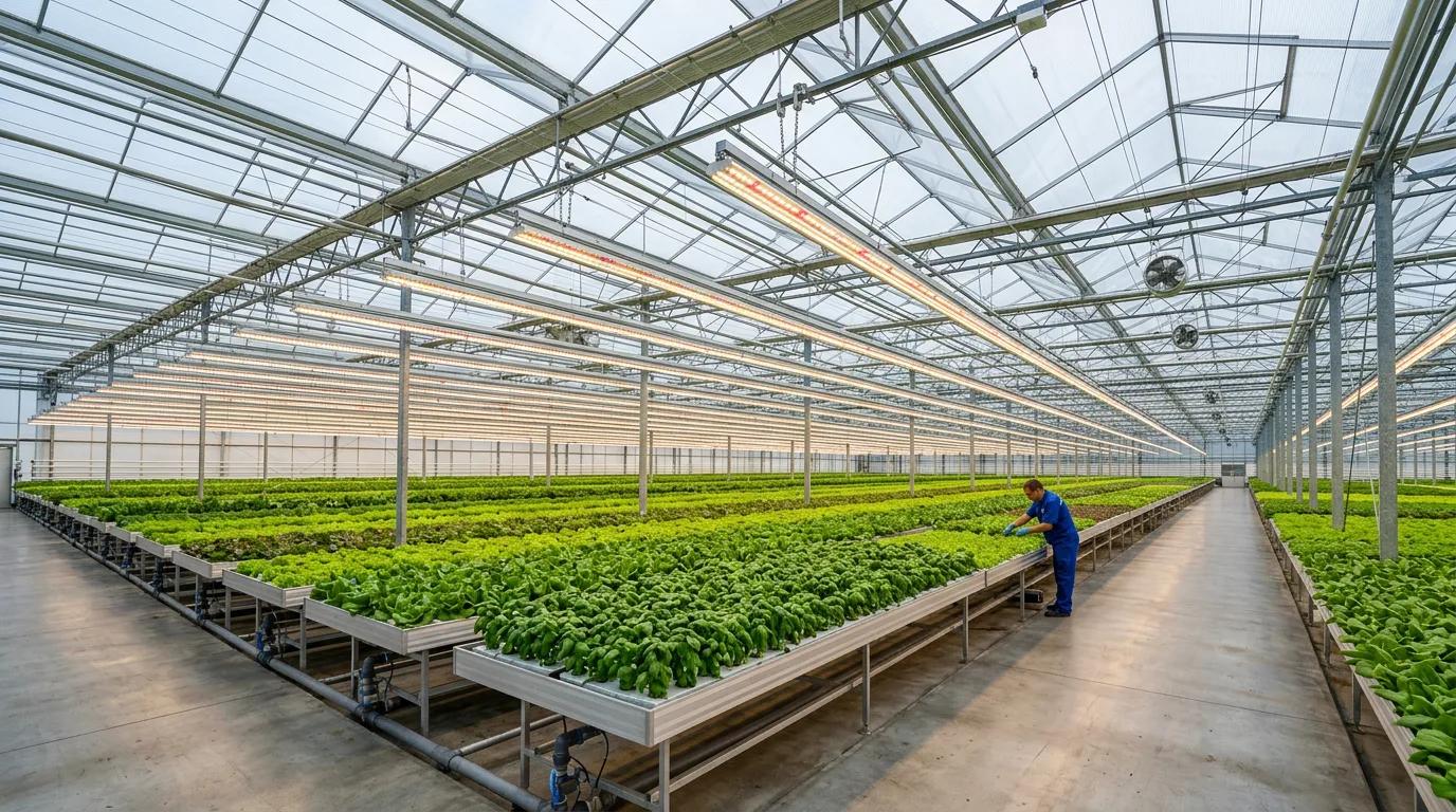 Intensives Produktionsgew&auml;chshaus