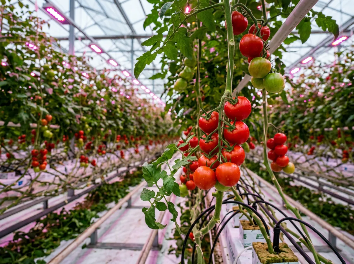 Tomaten im Gew&auml;chshaus